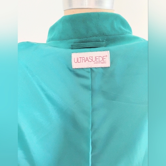 Ultra Suede Vintage Trench Jacket With Belt - Picture 7 of 7